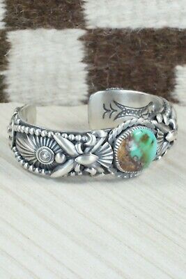 Turquoise & Sterling Silver Bracelet - Delbert Gordon
