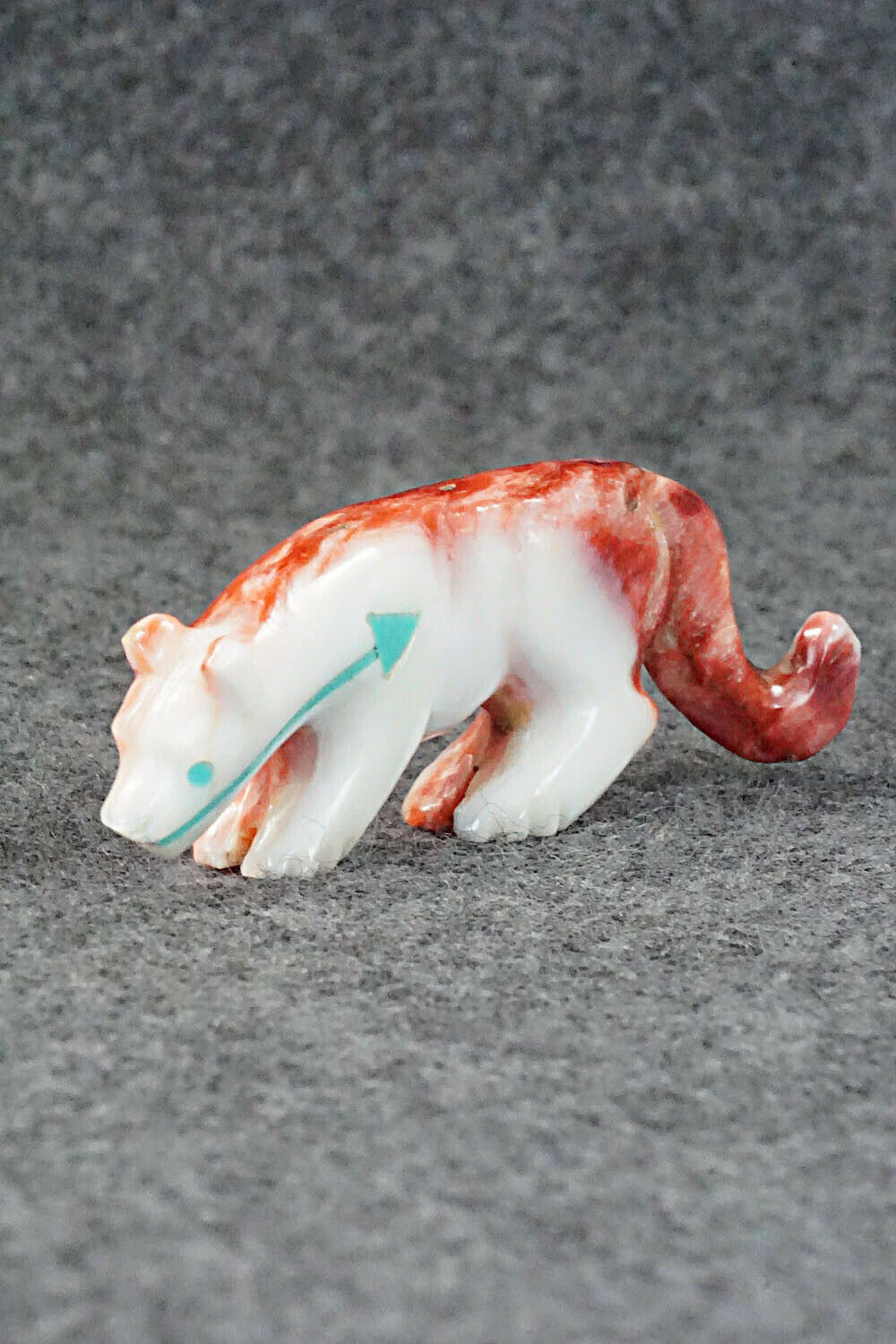 Mountain Lion Zuni Fetish Carving - Andres Quandelacy