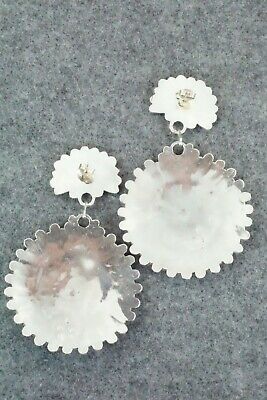 Turquoise & Sterling Silver Earrings - Lavell Byjoe
