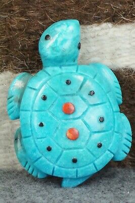 Turtle Zuni Fetish Carving - Reynold Lunasee