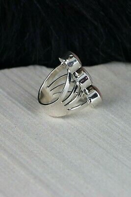 Navajo Pink Quartz and Sterling Silver Ring - Mike Smith - Size 6 - High Lonesome Trading