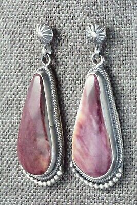 Spiny Oyster & Sterling Silver Earrings - Annie Spencer