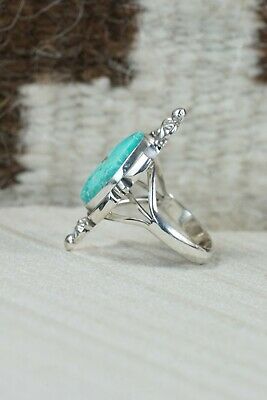 Navajo Turquoise and Sterling Silver Ring - Daniel Benally - Size 9.25