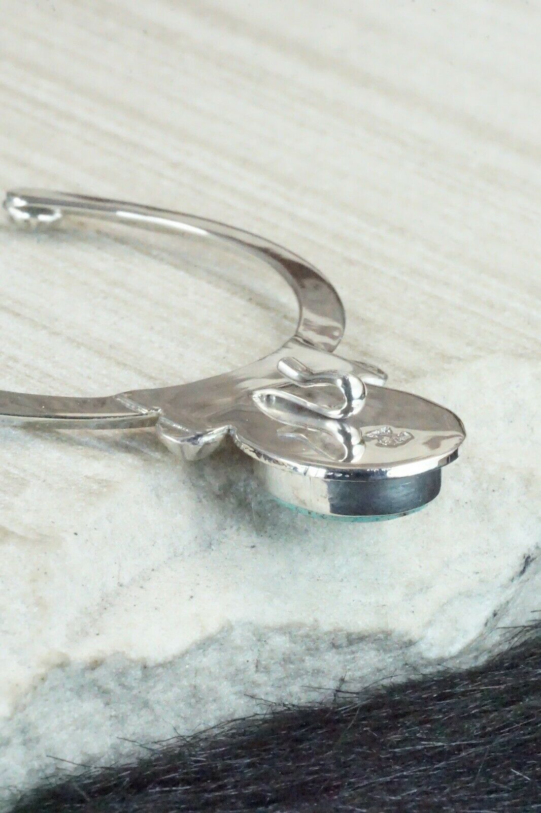 Turquoise & Sterling Silver Naja - Clarence Long
