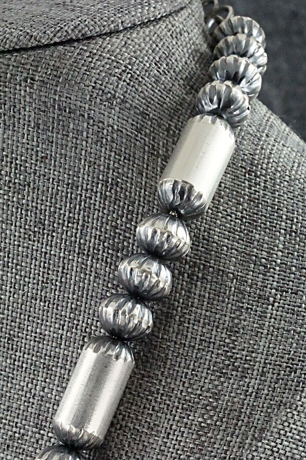 Sterling Silver Navajo Pearl Necklace - Tonisha Haley
