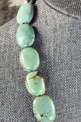 Turquoise & Sterling Silver Necklace - Navajo