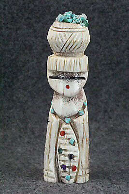 Corn Maiden Zuni Fetish Carving - Carl Etsate