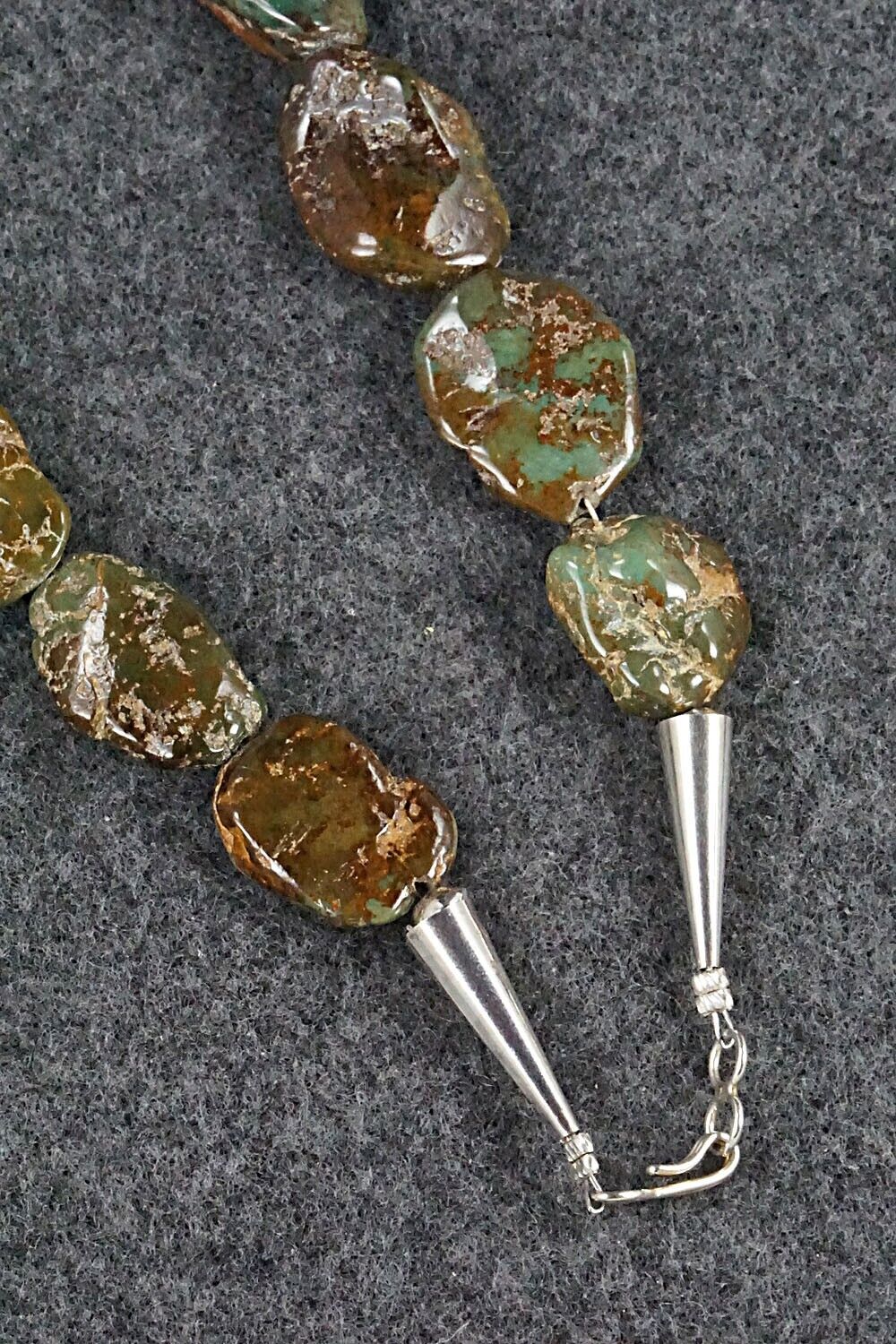 Turquoise and Sterling Silver Necklace - Louise Joe