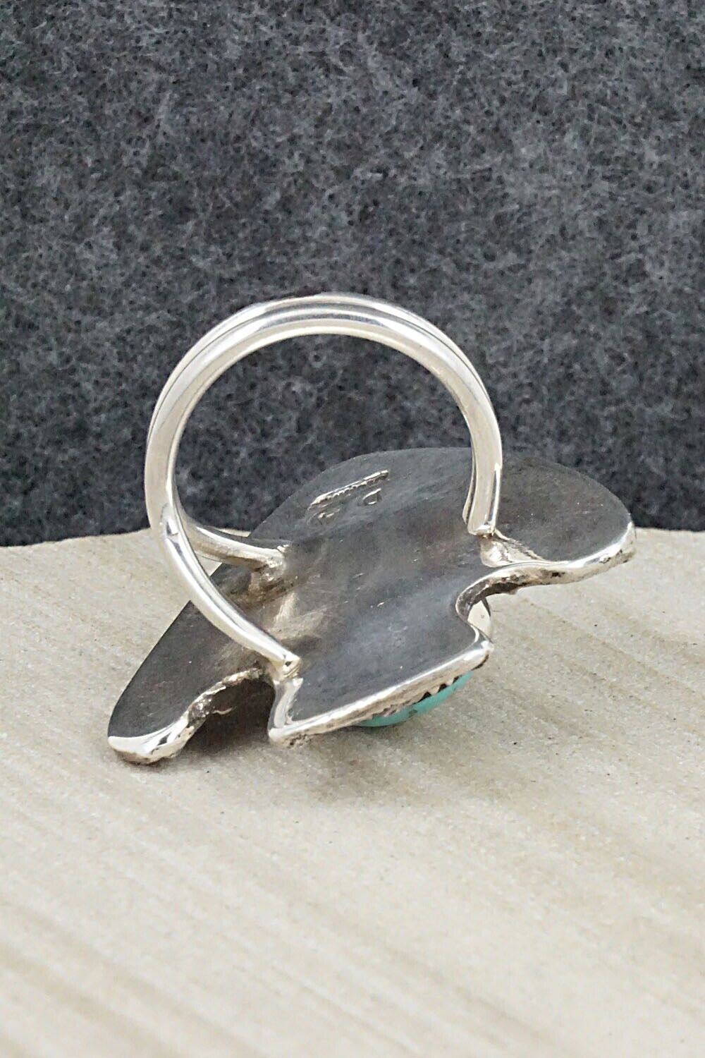 Turquoise & Sterling Silver Ring - Delbert Arviso - Size 8.25