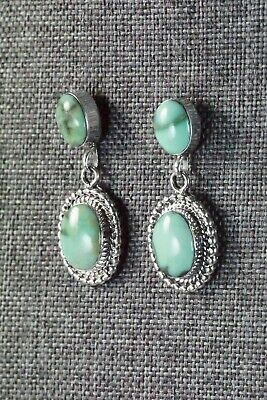 Navajo Turquoise and Sterling Silver Earrings - Verley Betone