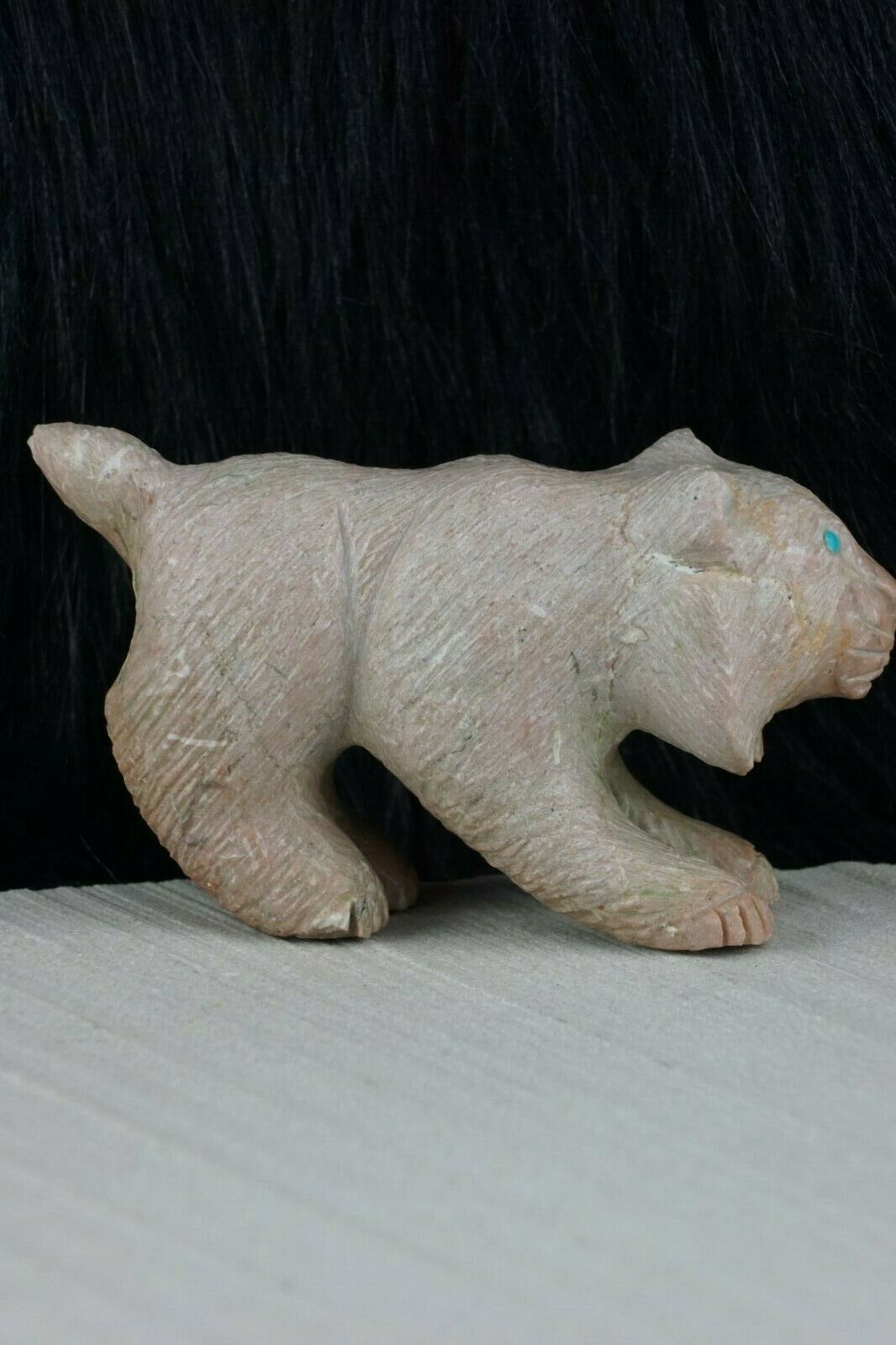 Bobcat Zuni Fetish Carving - Jonas Hastito - High Lonesome Trading