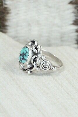 Turquoise & Sterling Silver Ring - Maritta Martinez - Size 6