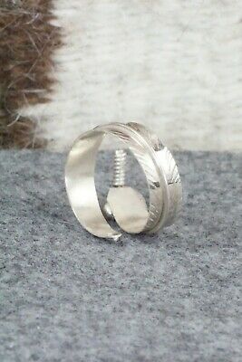Turquoise & Sterling Silver Ring - Chester Charley - Size 7.5