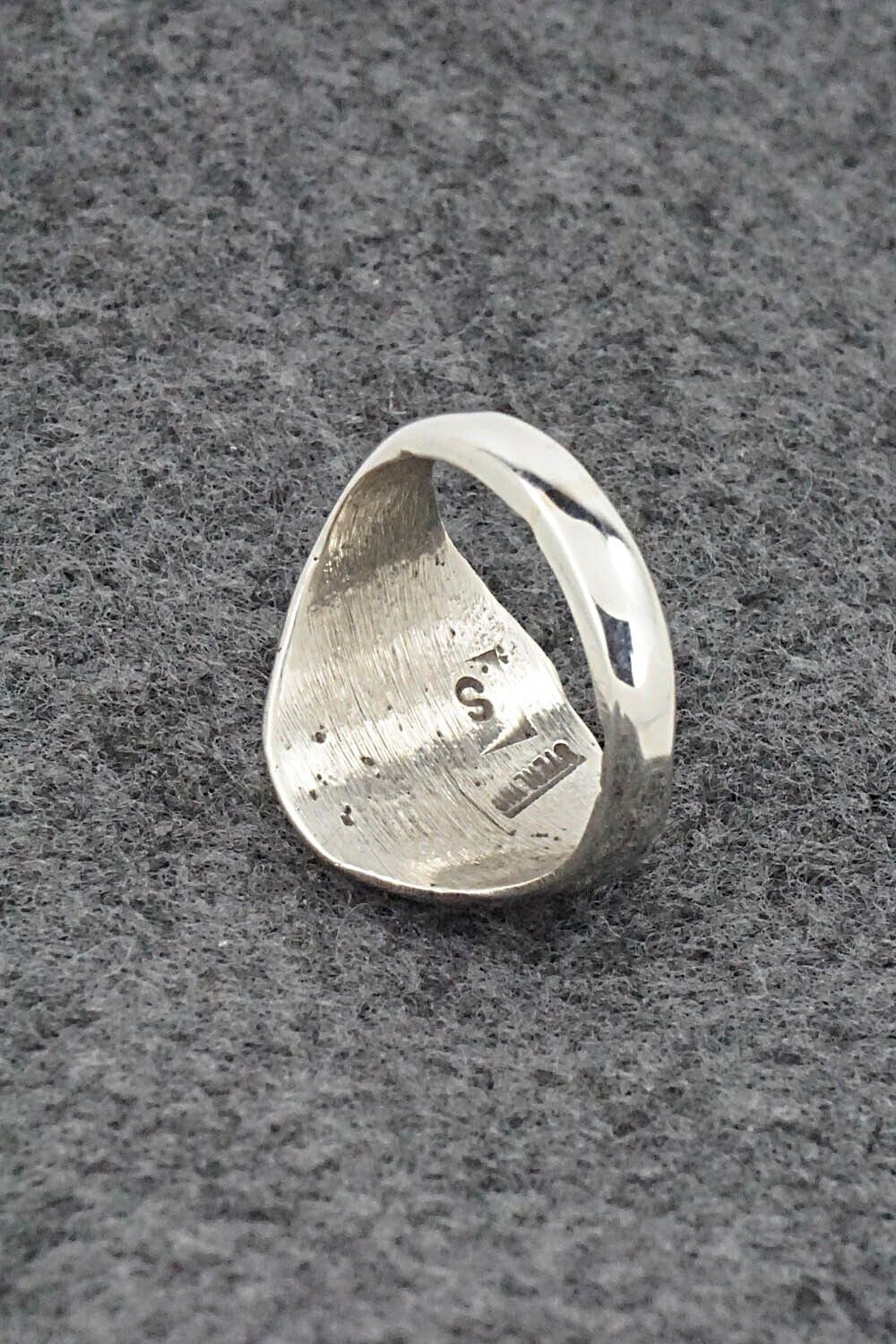 Turquoise & Sterling Silver Ring - Pearlene Spencer - Size 10.5