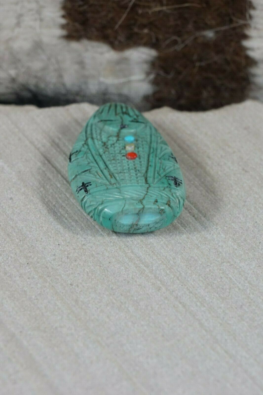 Corn Maiden Zuni Fetish Carving - Stuart Quandelacy - High Lonesome Trading