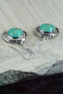 Turquoise & Sterling Silver Earrings - Amos Begay