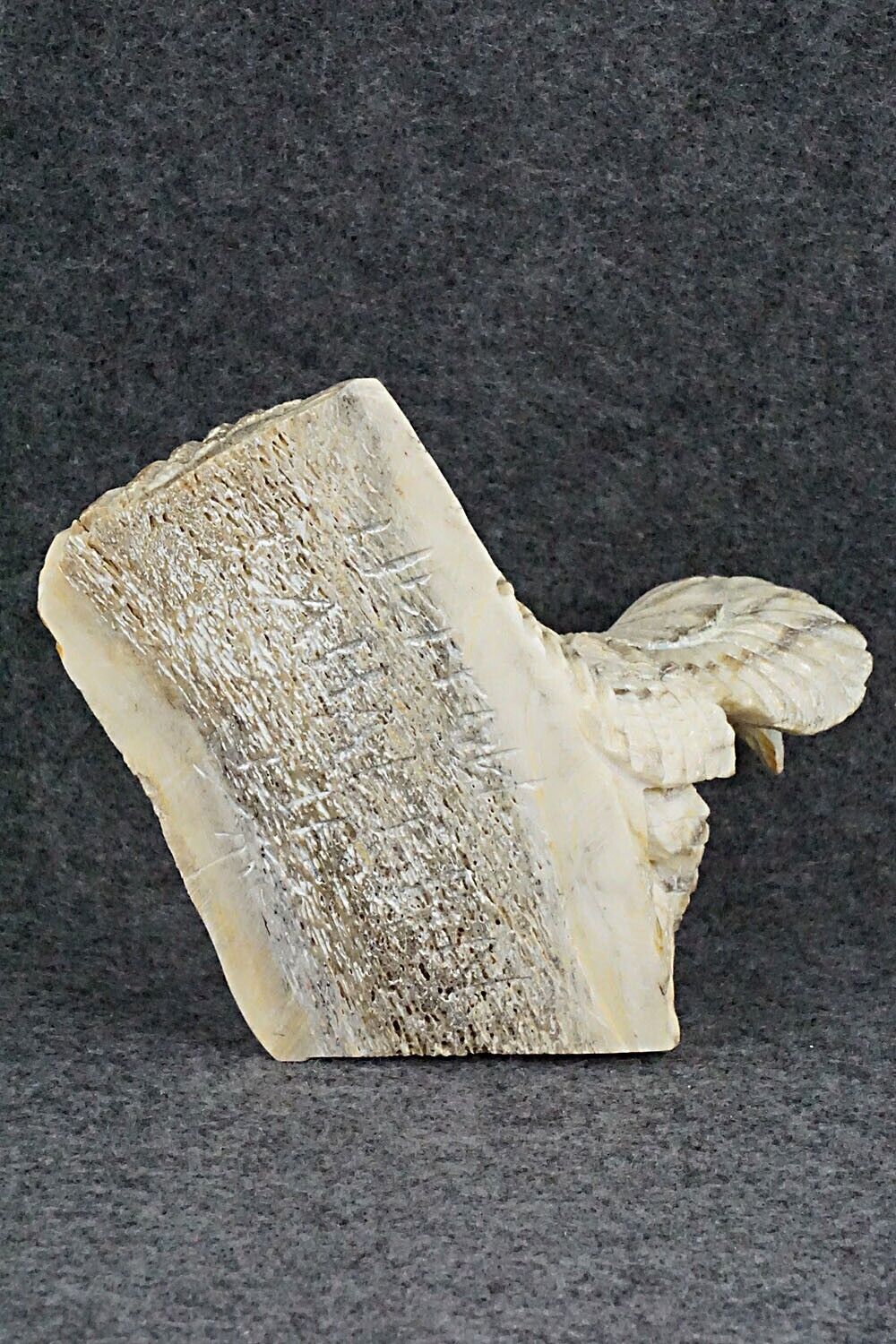 Eagle & Snake Zuni Fetish Carving - Jerrold Lahaleon