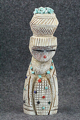Corn Maiden Zuni Fetish Carving - Carl Etsate