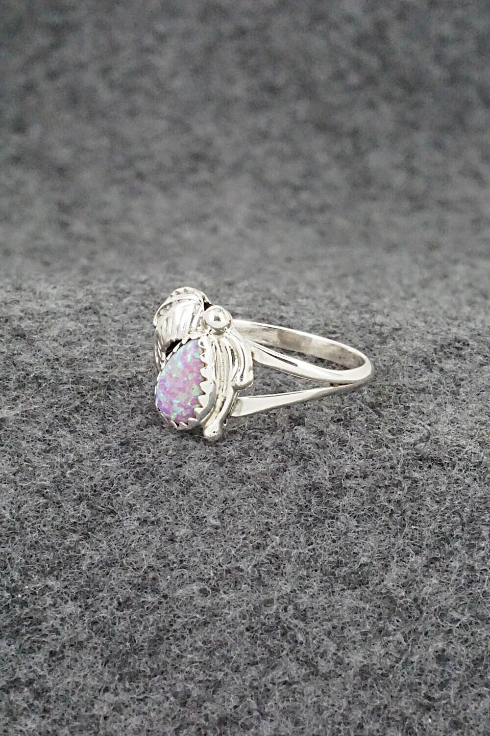 Opalite & Sterling Silver Ring - Letricia Largo - Size 7