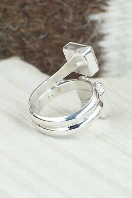 Turquoise & Sterling Silver Ring - Bobby Platero - Size 7.25