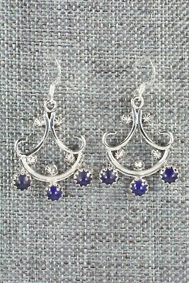 Lapis & Sterling Silver Earrings - Navajo