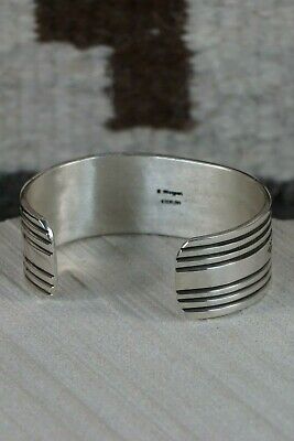 Navajo Sterling Silver Bracelet - Bruce Morgan - High Lonesome Trading