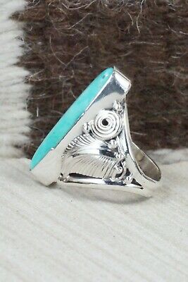 Turquoise & Sterling Silver Ring - Darrell Morgan - Size 6