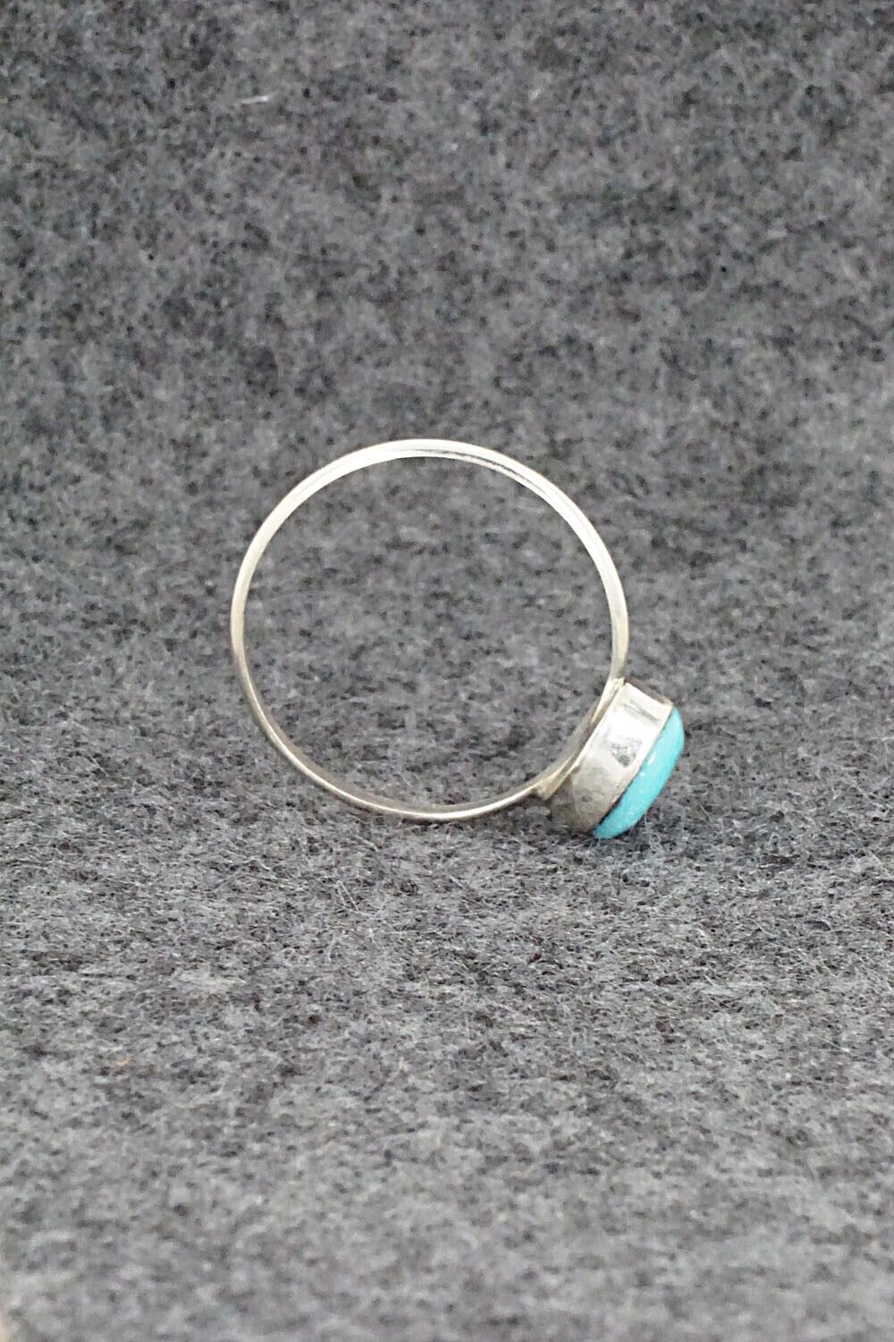 Turquoise & Sterling Silver Ring - Trista Slow - Size 6.25