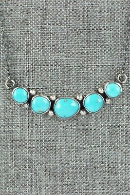 Turquoise & Sterling Silver Necklace - Lyle Jr