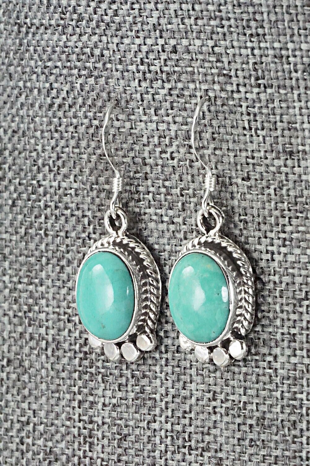 Turquoise and Sterling Silver Earrings - Sharon McCarthy