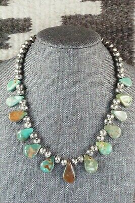 Turquoise & Sterling Silver Necklace - Navajo