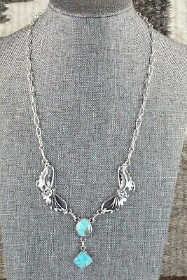 Turquoise & Sterling Silver Necklace - Sarah Yazzie