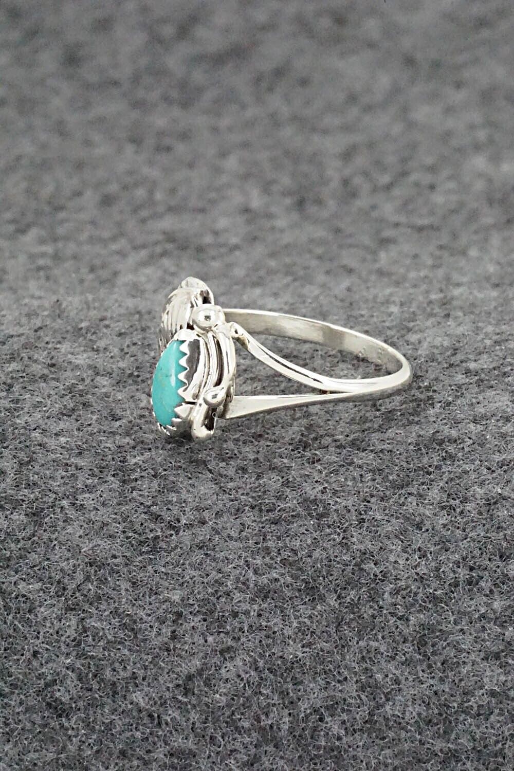 Turquoise & Sterling Silver Ring - Letricia Largo - Size 7