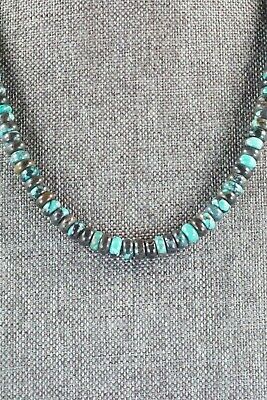 Turquoise & Sterling Silver Necklace - Navajo