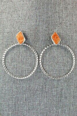 Coral & Sterling Silver Earrings - Annie Spencer