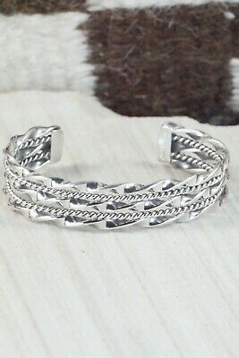 Navajo Sterling Silver Bracelet - Elaine Tahe