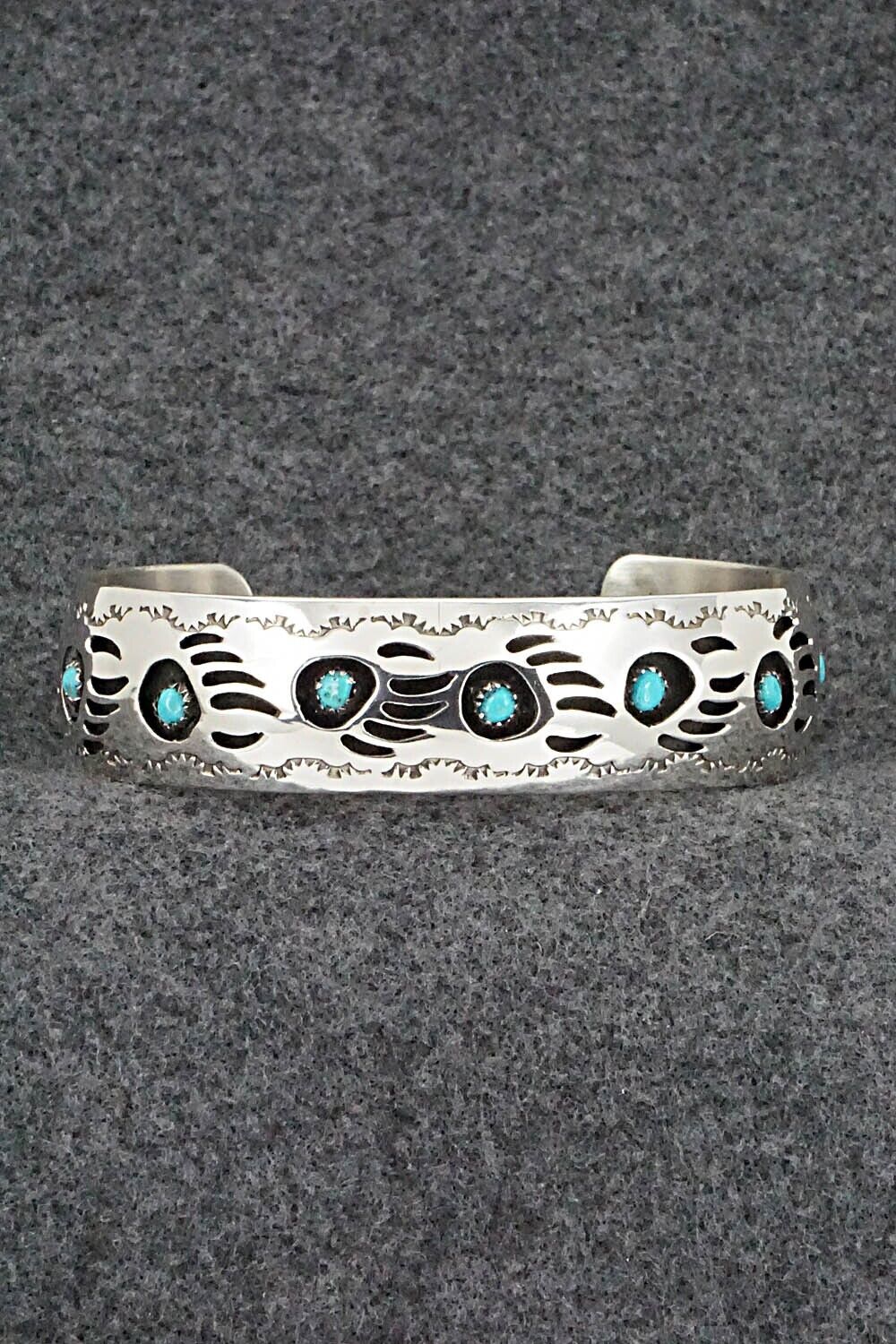 Turquoise & Sterling Silver Bracelet - Pearlene Spencer