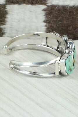 Turquoise and Sterling Silver Bracelet - Pricilla Reeder