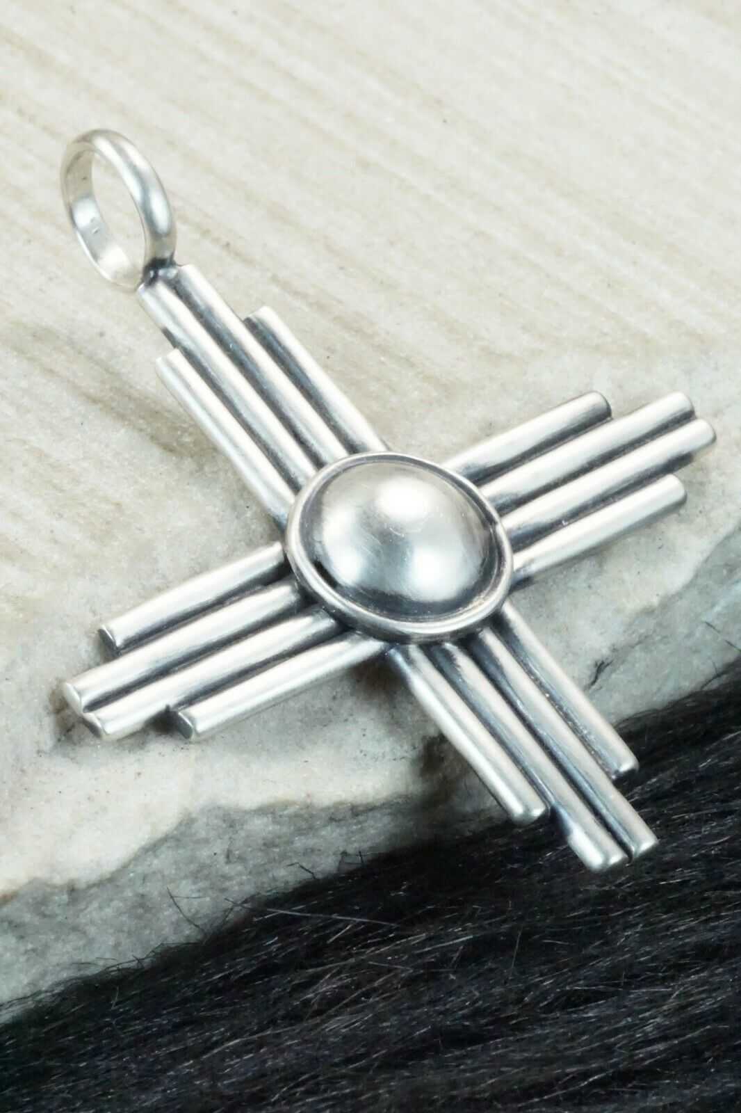 Sterling Silver Zia Pendant - Akee Douglas