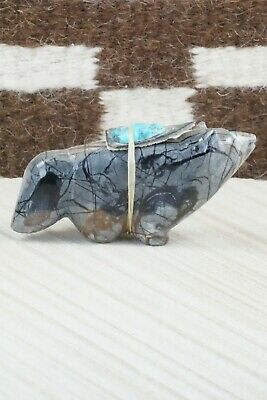 Wolf Zuni Fetish Carving - Delvin Leekya