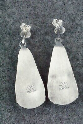 Spiny Oyster & Sterling Silver Earrings - Annie Spencer