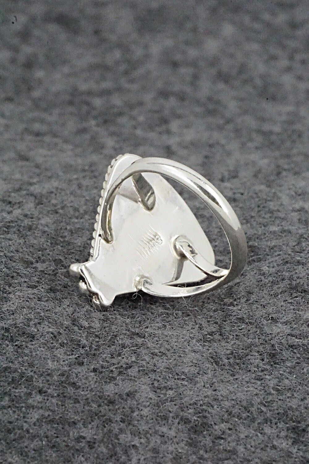 White Buffalo & Sterling Silver Ring - Judy Largo - Size 5.5