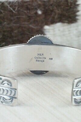 Turquoise, Coral & Sterling Silver Bracelet - Michael Calladitto