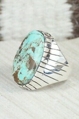 Turquoise and Sterling Silver Ring - Ray Jack - Size 9.5
