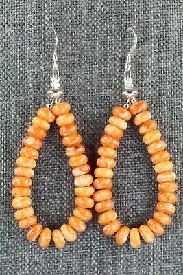 Spiny Oyster & Sterling Silver Earrings - Louise Joe