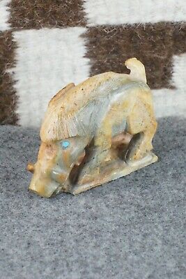 Boar Zuni Fetish Carving - Derrick Kaamasee