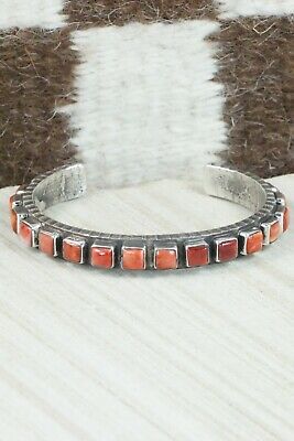 Spiny Oyster & Sterling Silver Bracelet - Ernest Rangel