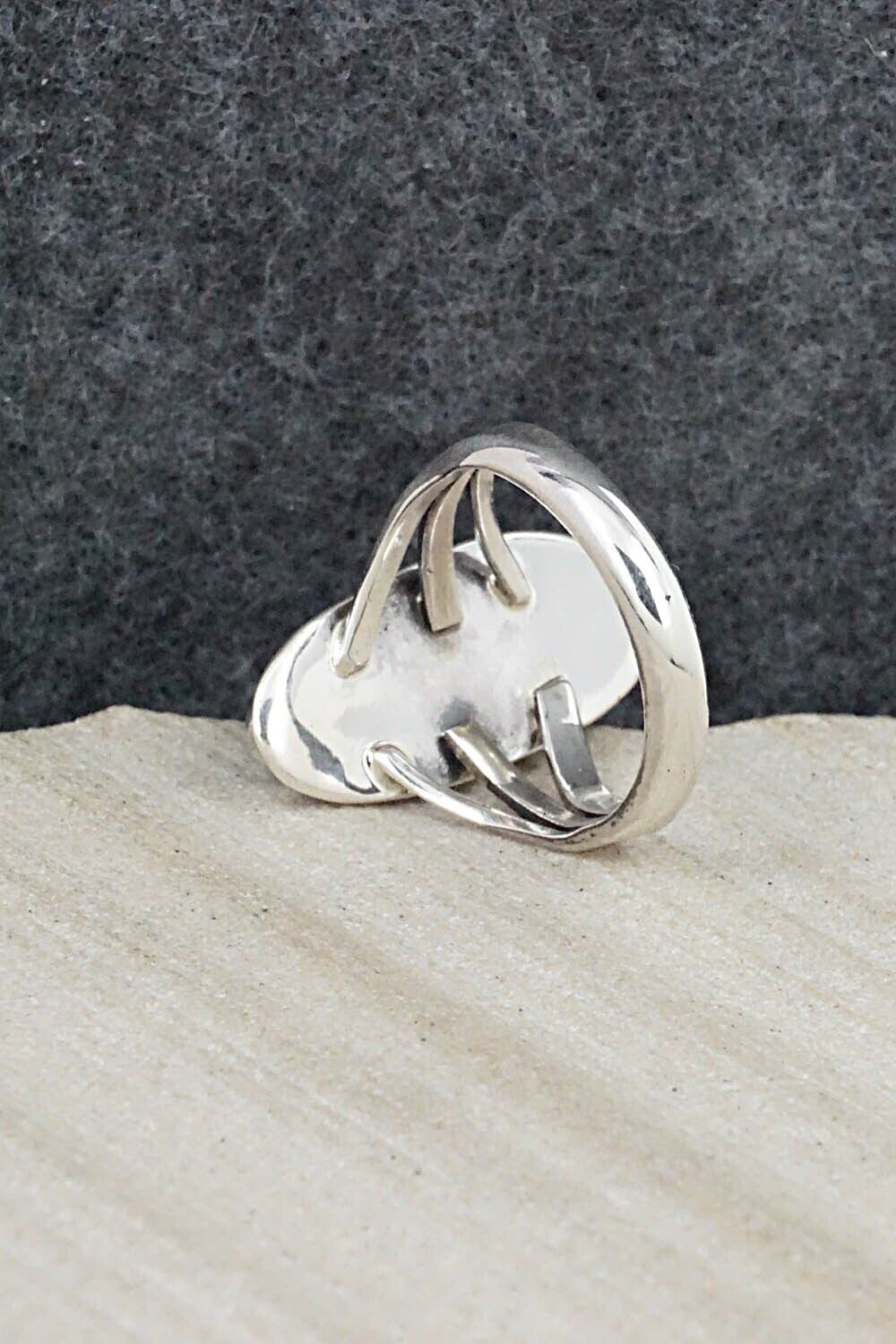 Turquoise & Sterling Silver Ring - Mark Barney - Size 6.5