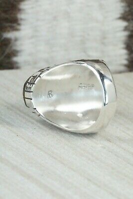 Turquoise and Sterling Silver Ring - Ray Jack - Size 10.25
