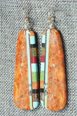 Multi Stone & Sterling Silver Earrings - Ronald Chavez